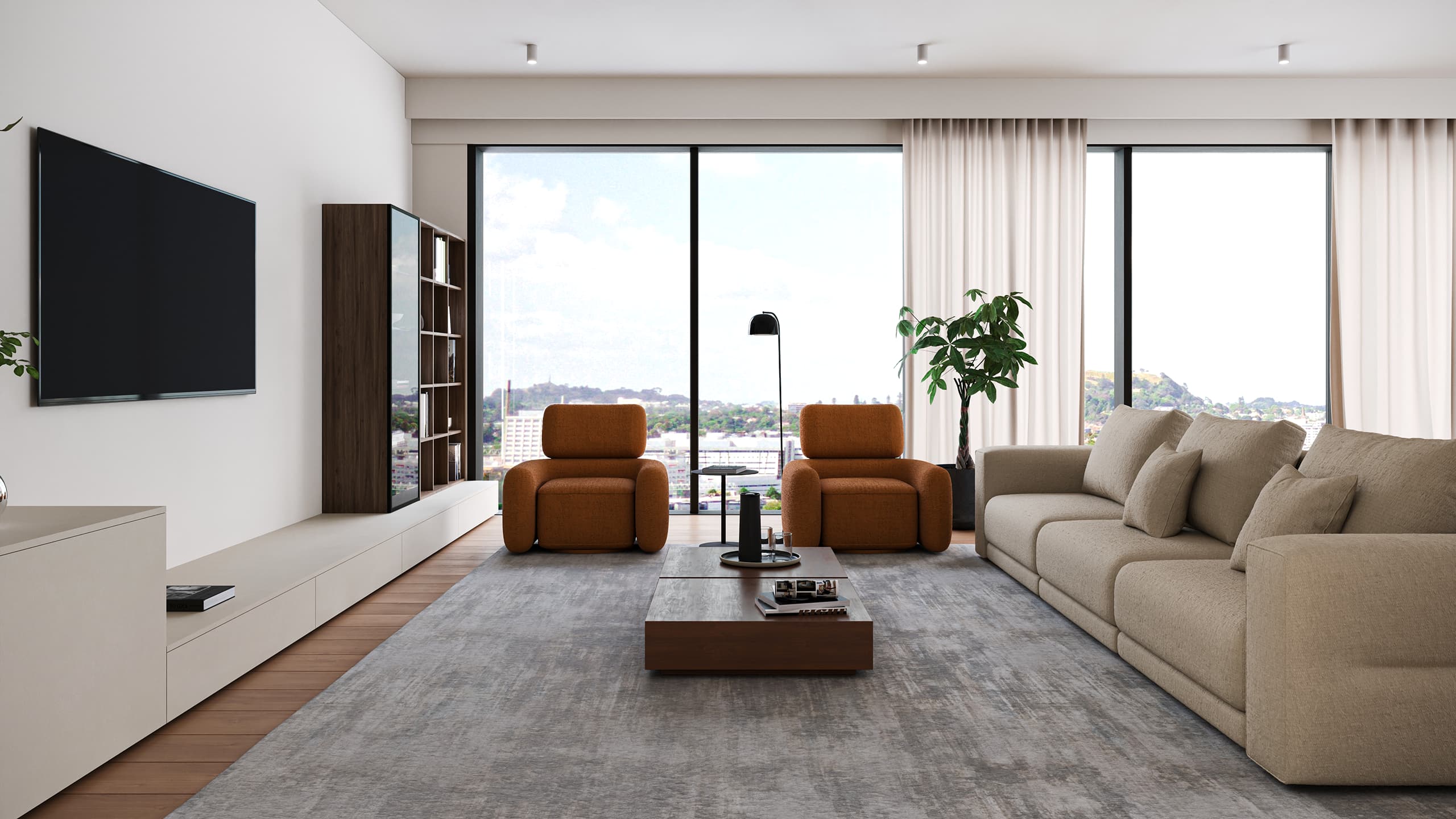 Intérieur d'un appartement haut de gamme